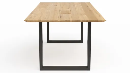 Esstisch Clifton - mit Einsätzen, LB ca. 240x100 cm, Wildeiche massiv, natur geölt