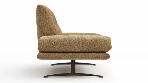 Sofa Lucero 2.0 - 2-Sitzer klein inkl. Rückenlehne, Stoff, Cognac