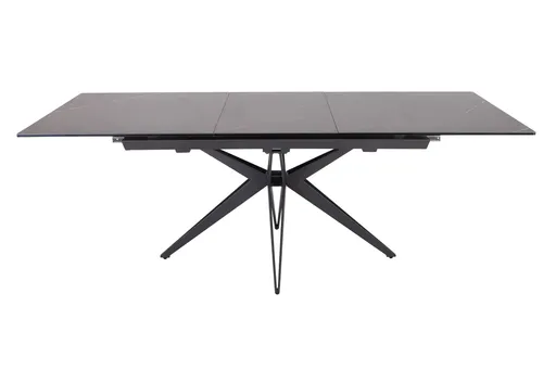 Esstisch MAJALA - ausziehbar, LB ca. 160x90 cm, Keramik, Grau