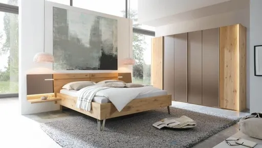 Schlafzimmer - Wildeiche, Massiv