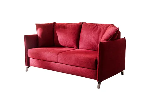 Sofa - 2-Sitzer, Relaxfunktion/Schlaffunktion, Stoff, Rot