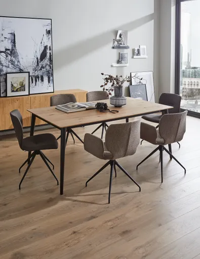 Esstische Saltino - LB ca. 180x100 cm, Wildeiche massiv