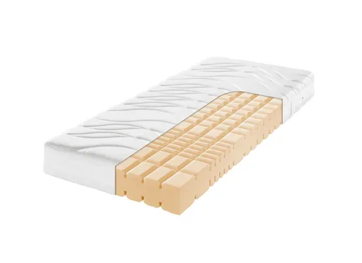 7-Zonen-Komfortschaumkern-Matratze- Liegefläche ca. 90x200 cm, Mittel