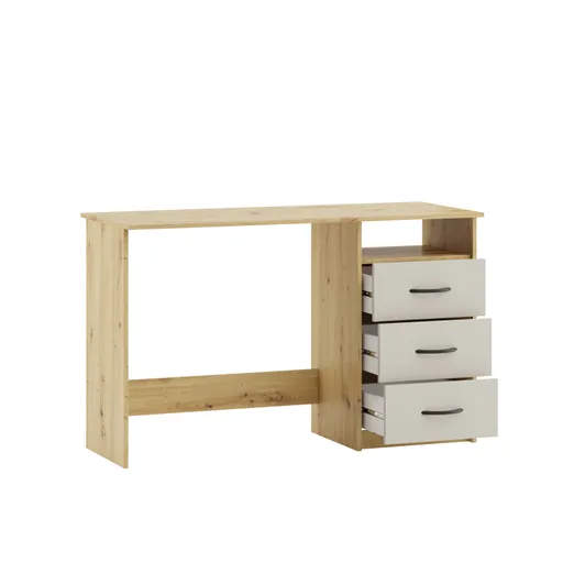 Schreibtisch - LB ca. 123x50 cm, Eiche Dekor, Kaschmir