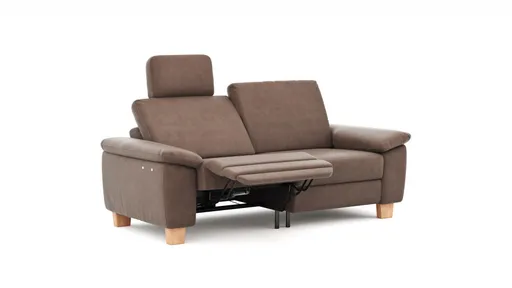Sofa Stonington Country - 2-Sitzer inkl. Relaxfunktion (motorisch), Stoff, Braun