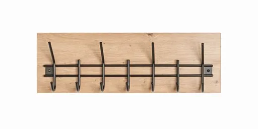 Wandgarderobe - B ca. 60 cm, Eiche Nachbildung