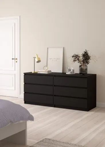 Kommode - B ca. 154 cm, Schwarz
