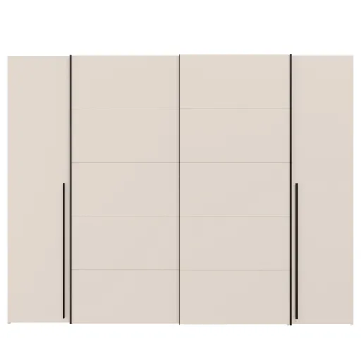  Schwebe-/Drehtürenschrank FAHDA- B ca. 270 cm, Sand