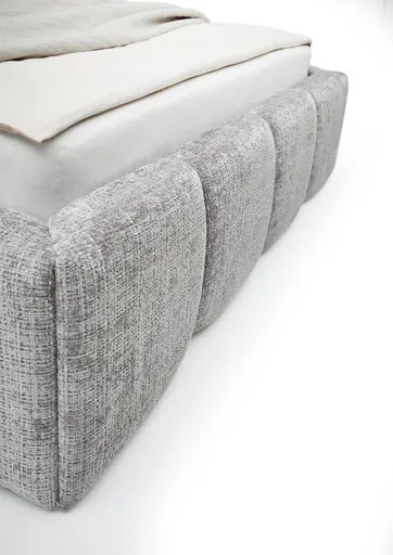 Bettgestell SANDRIN R- Liegefläche ca. 140x200 cm, Stoff, Hellgrau