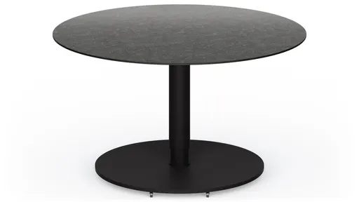 Couchtisch Camas - LBH ca. 75x75x42 cm, Keramik, Schwarz