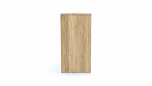 Sideboard Williston - Wildeiche bianco, Schubkastenfront sandgestrahlt