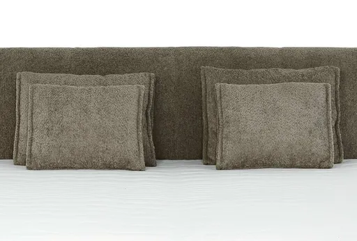 Boxspringbett JILLIAN MIX- Liegefläche ca. 180x200 cm, Stoff, Hellbraun