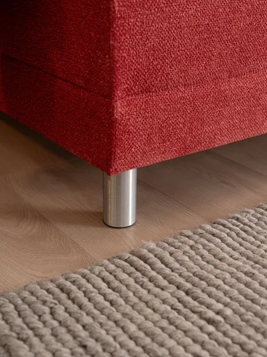 Boxspringbett - Liegefläche ca. 180x200 cm, Stoff, Rot