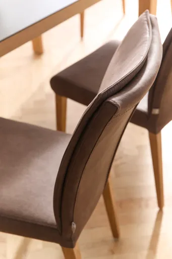 Stuhl Florea - Stoff, Dunkelbraun