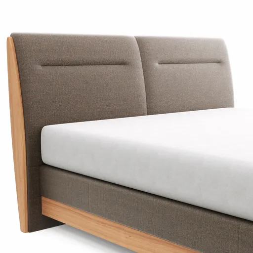 Boxspringbett Alpin Luxe - Liegefläche ca. 180x200 cm, Stoff, Braun