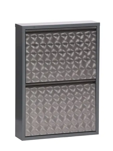 Schuhschrank - B ca. 50 cm, Dunkelgrau