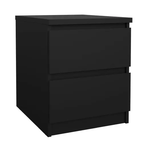 Nachtkonsole- B ca. 40 cm, Schwarz, Matt