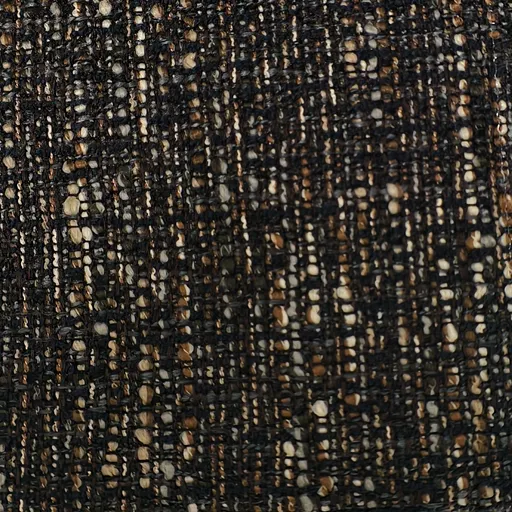 Armlehnstuhl MATTEA - drehbar, Stoff, Dunkelbraun