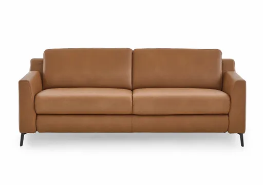 Sofa - 2,5-Sitzer, Leder, Braun