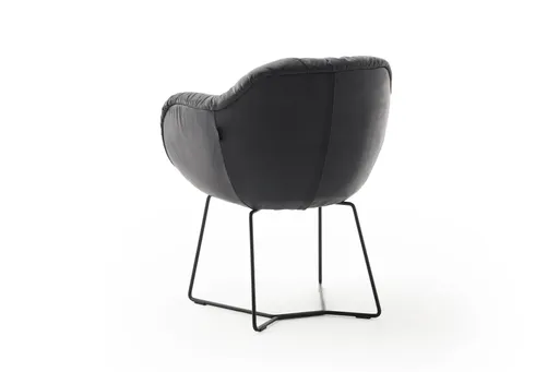 Dinnerchair Sevano - Leder, Anthrazit