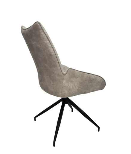 Stuhl MAUREEN - drehbar, Stoff, Creme