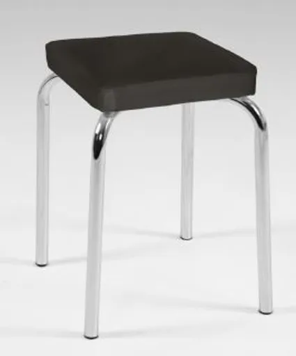 Hocker - Kunstleder, Braun