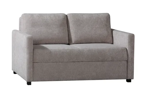 Sofa - 2-Sitzer, Schlaffunktion mit Bettkasten, Stoff, Cappuccino