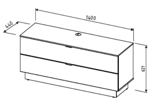 Unterteil - B ca. 140 cm, Kaschmir