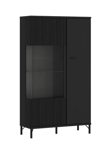 Vitrine - B ca. 87 cm, Schwarz