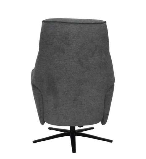 TV-Sessel MARCELAS - drehbar, Relaxfunktion, Kopfteilverstellung, Stoff, Grau