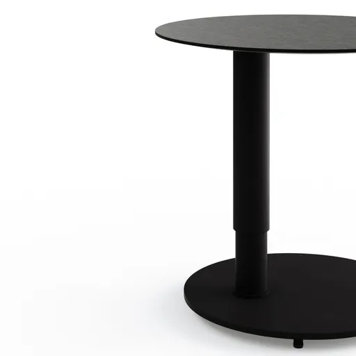 Beistelltisch Camas - LBH ca. 50x50x48 cm, Keramik schwarz