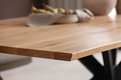 Esstisch Nayara - LB ca. 220x100 cm, Münsterland-Eiche massiv, geölt