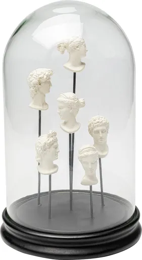 Dekoobjekt- DH ca. 18x28 cm, Glas, Tablett, Schwarz