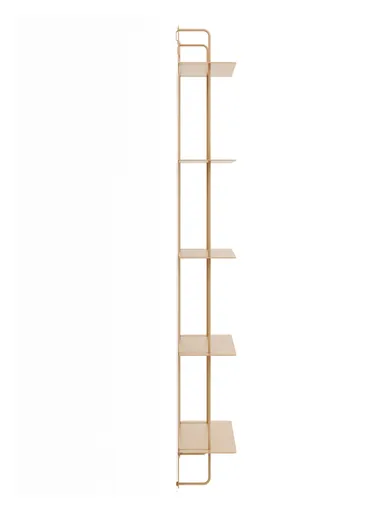 Wandregal Dagny - BHT ca. 60x146x18 cm, Metall, Beige