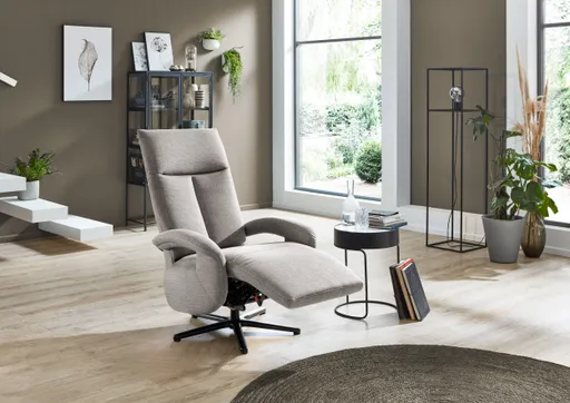 Fernsehsessel - Relaxfunktion, Stoff, Grau