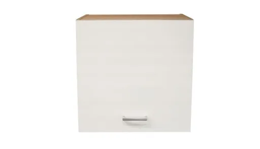 Hängeschrank- B ca. 50 cm, Eiche Dekor, Weiß, Matt