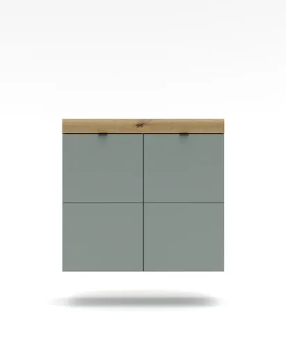 Garderobe - Schilfgrün, Artisan Eiche Nachbildung