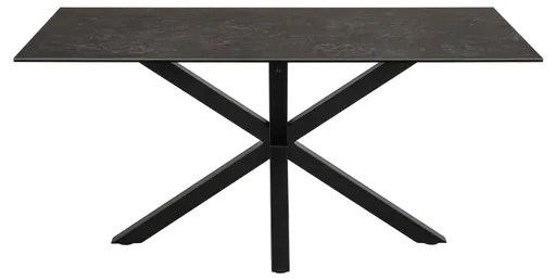 Esstisch ABBIGAIL - LB ca. 160x90 cm, Schwarz