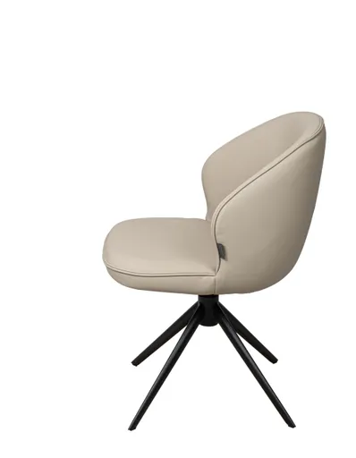 Stuhl MERRITH - drehbar, Leder, Latte