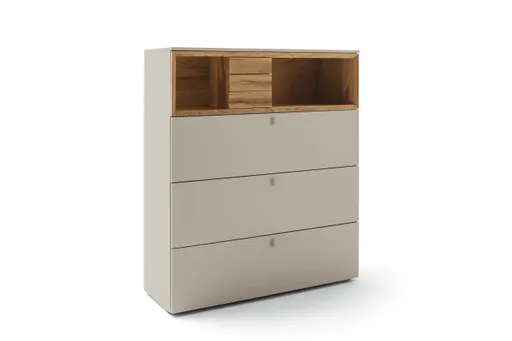 Highboard - Lack Steingrau