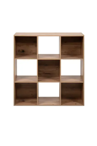 Regal - inkl. Stoffboxen, B ca. 89 cm, Artisan Eiche Nachbildung, Beige