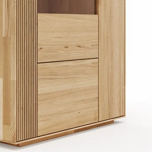 Vitrine Estana - Eiche massiv, legno