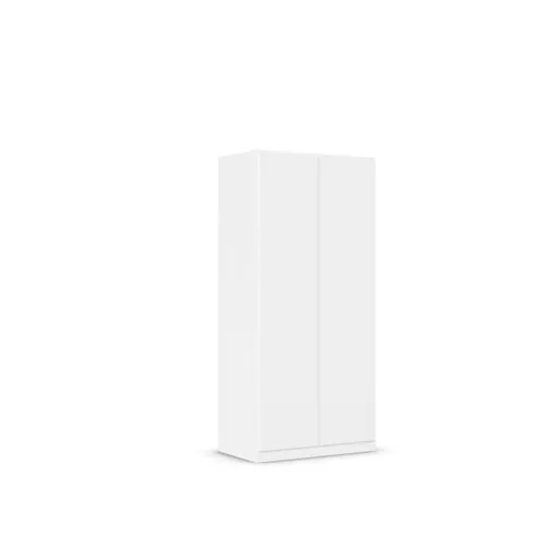 Drehtürenschrank RASA- B ca. 91 cm, Weiß