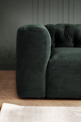 Sofa - 2-Sitzer, Stoff, Grün