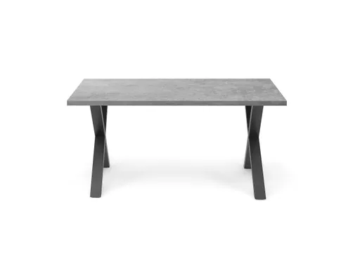 Esstisch - LB ca. 140x90 cm, Graphit, Schwarz