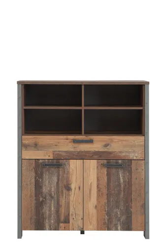 Highboard FEA - Old-Wood Vintage Dekor, Betonoptik