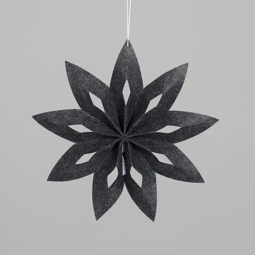 Stern-Hänger - D ca. 32 cm, Dunkelgrau