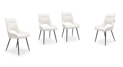 Stuhl MEAVE - Stoff, Creme