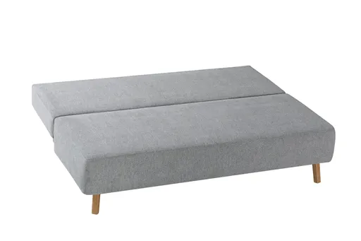 Querschläfer - Schlaffunktion mit Bettkasten, Stoff, Grau