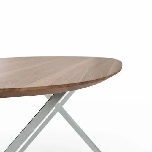 Esstisch Nayara - LB ca. 200x100 cm, Wildnussbaum massiv, geölt